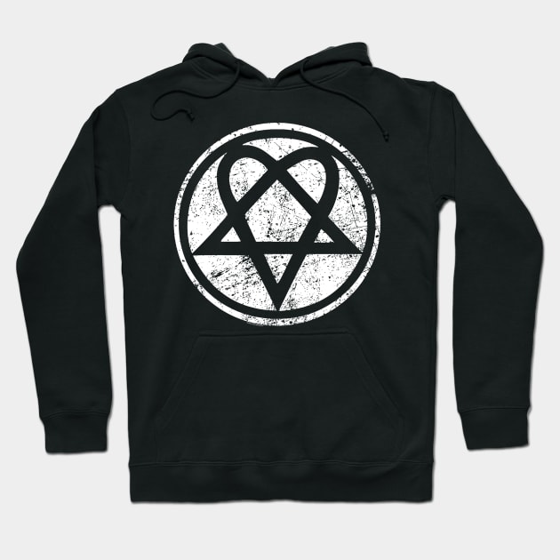 HEARTAGRAM - White Hoodie by ROBZILLA